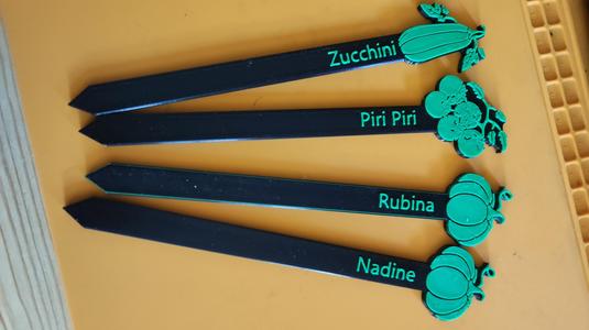 Customized Plant Labels - Vegetables edition