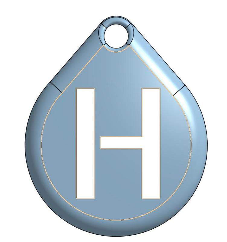 letter h name tag
