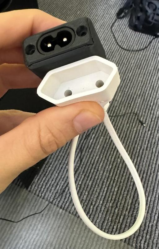 IEC C8 to 2-pole socket