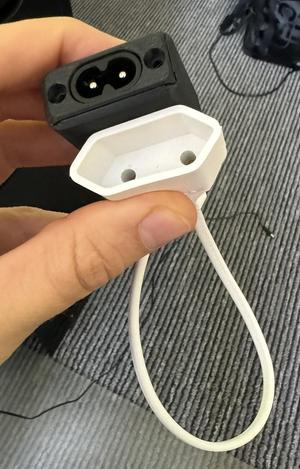 IEC C8 to 2-pole socket