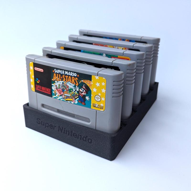 Nintendo SNES Cartridge Angled Stand