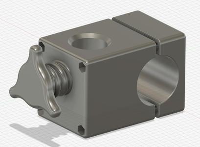 Sonnenschirmhalter für Rohrdurchmesser 42.5mm quer (Balkongeländer)