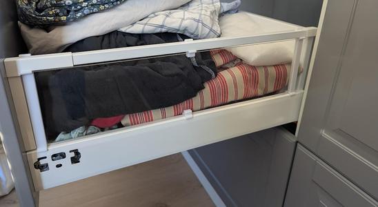 Ikea drawer side for 3mm plexiglass sheets 