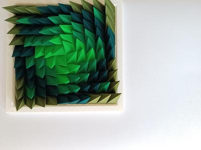 3D Wall Sculpture, Green Valley