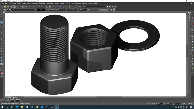 3" Tri Start Nut and Bolt