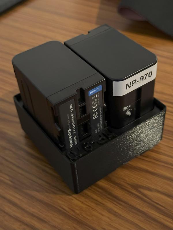 Gridfinity 2x2 - Sony NP-F970 Battery holder