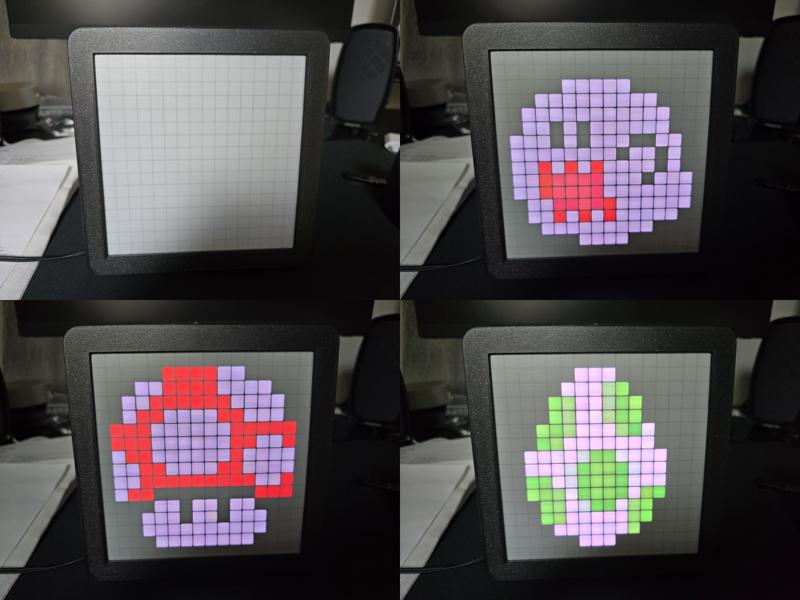 Pixel Art with 64 LED Matrix WS2812B - v2 - New led diffuser