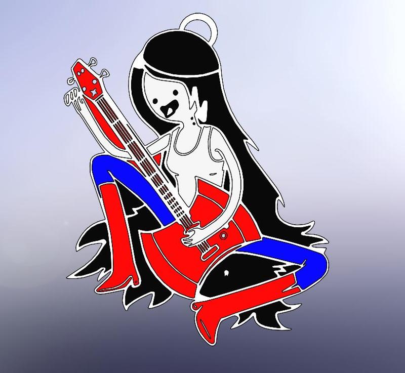 Llavero Marceline Adventure Time Keychain