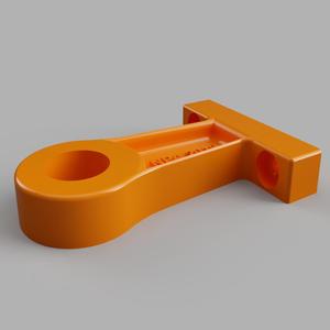 15mm (1/2 inch) pipe support bracket - 50mm offset