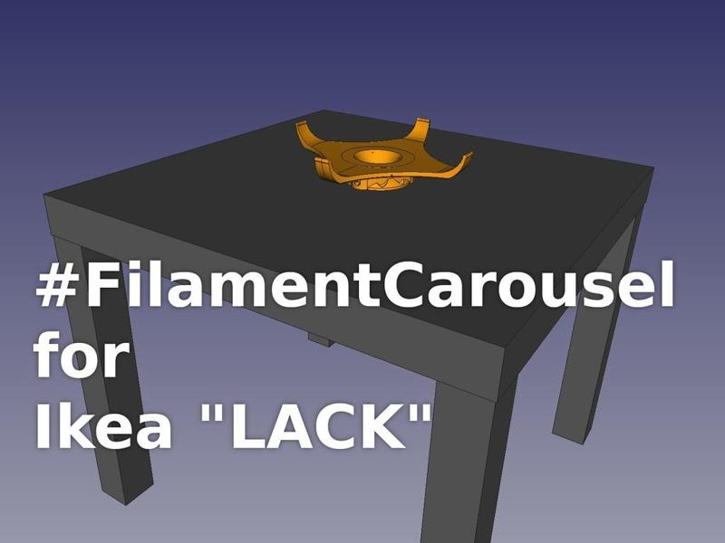 Filament Carousel for IKEA LACK Enclosures