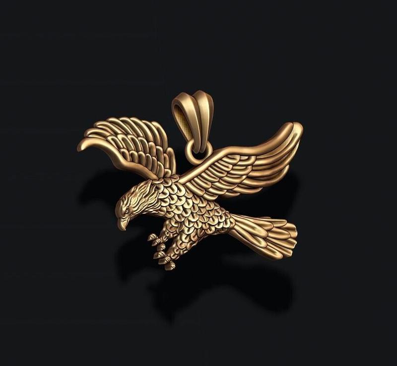 Eagle pendant 3D print model