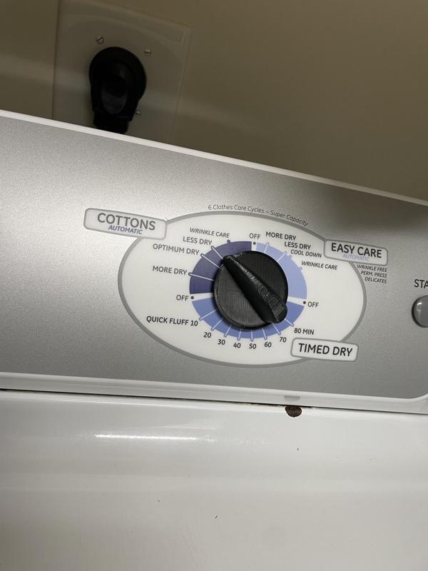 GE Dryer Knob