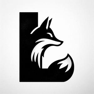 Fox alphabet: Letter L (version 1)