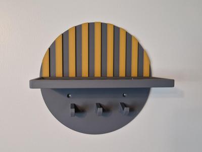 Round Key Holder for 3-5 Keys Wall Mounted