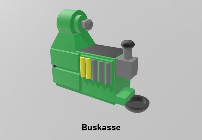 Kasse für Modellbusse