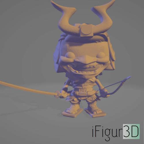 Ghost of Tsushima inspired pop design with base