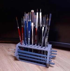 Miniatures Brush Hex Stand