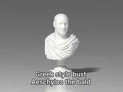 Greek style Bust "Aeschylos"