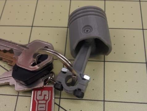 Piston Keychain
