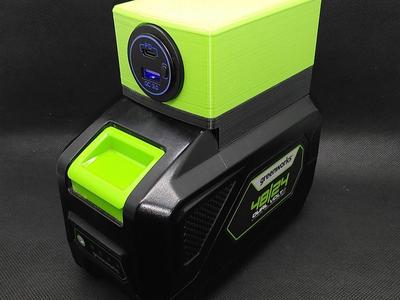 USB QC3 & PD Power Bank for Greenworks 48-24 & 24v