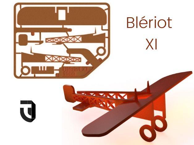 Blériot XI kit card - Famous Planes