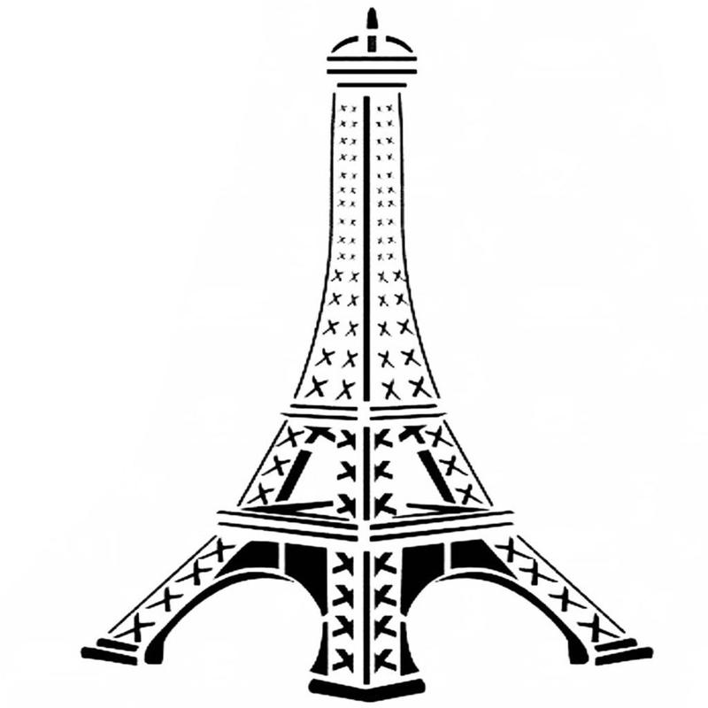 Eiffel Tower stencil