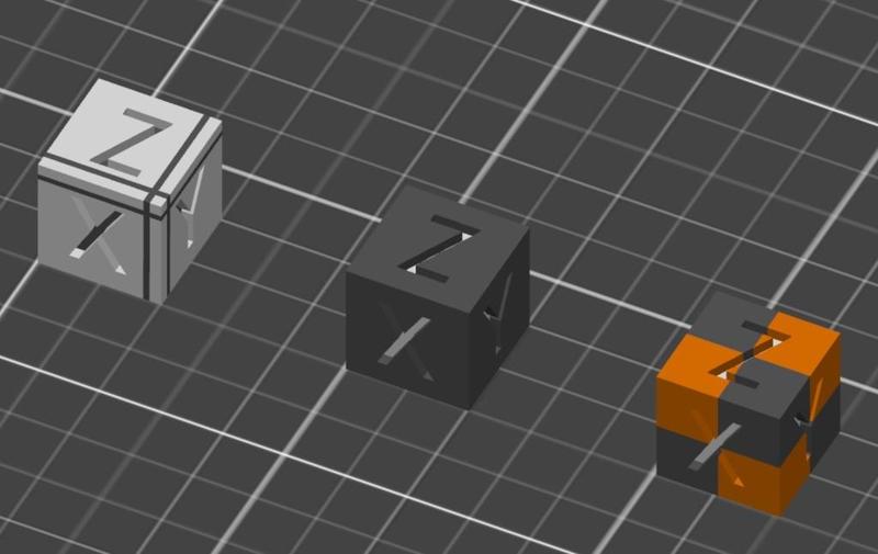 Yet Another Multicolor XYZ 20mm Calibration Cube 