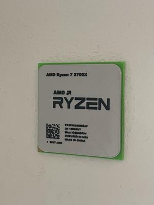 AMD Ryzen CPU wall mounted art piece