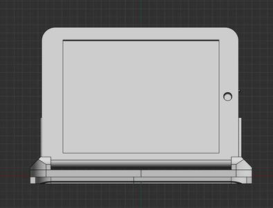 Ford Fusion 2007 front lid Ipad Air 9,7 holder (v001)