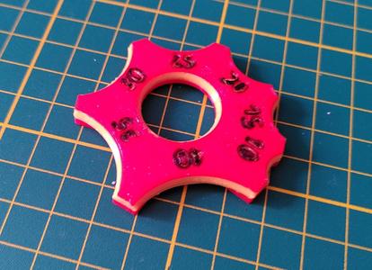 round corner speed marker