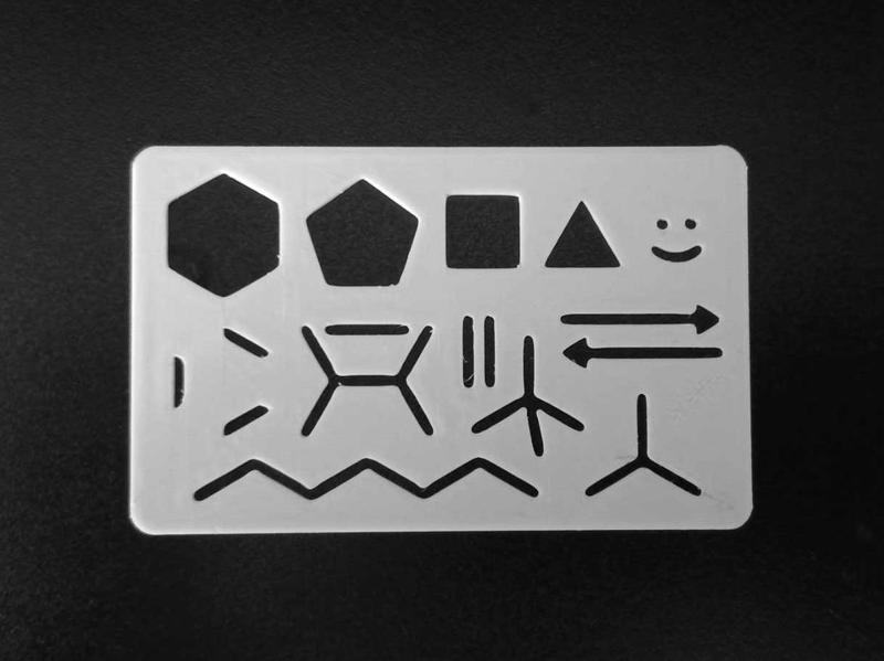 Chem-To-Go drawing template card