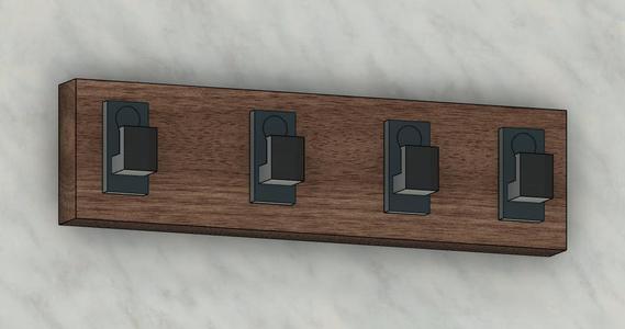 Wall hooks for towels by Jaroslav Troščák