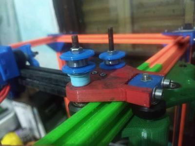 Tronxy X5S xy 3 wheel carriage
