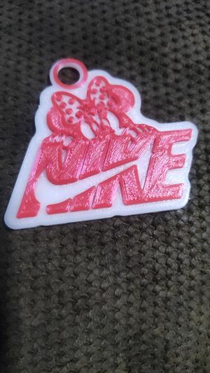 minnie nike key charm