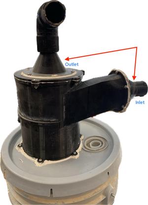 osVAC M32 Pentz Cyclone Inlet and Outlet Adapters