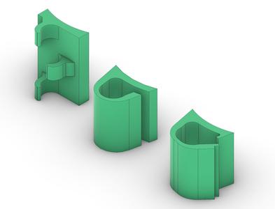 brake hose fork mount