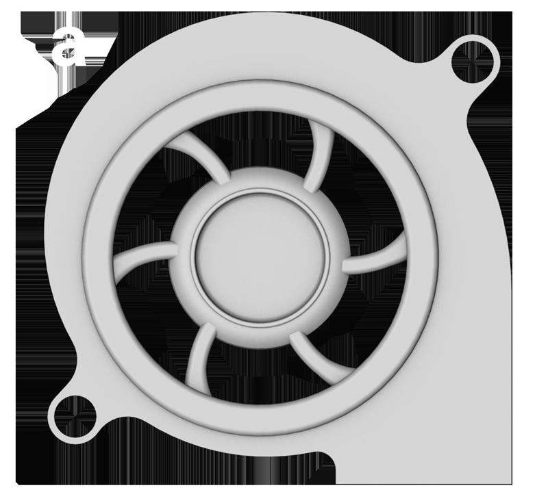 5015 radial fan cover