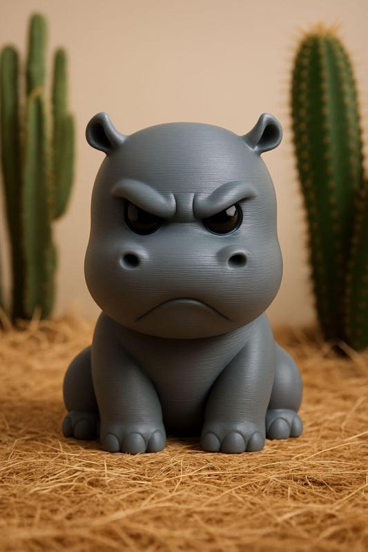 Angry hippopotamus