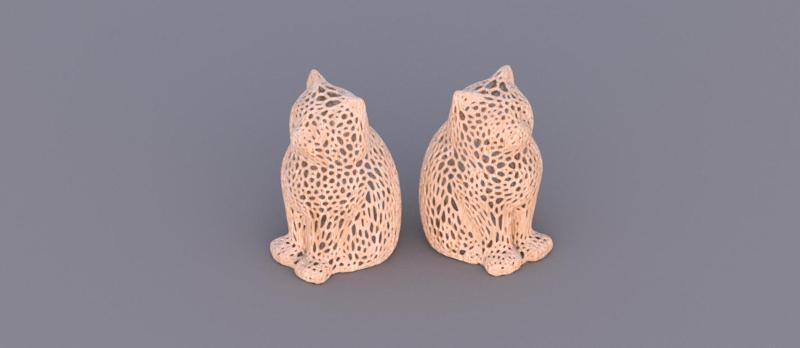 Laser cat remix (voronoi pattern)