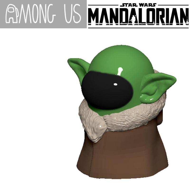 AMONG US - BABY YODA (MANDALORIAN - STAR WARS)