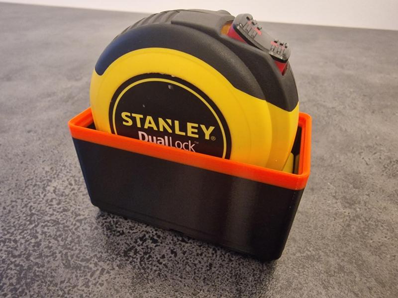 Gridfinity stanley tape measure 5m dual lock holder 1x2