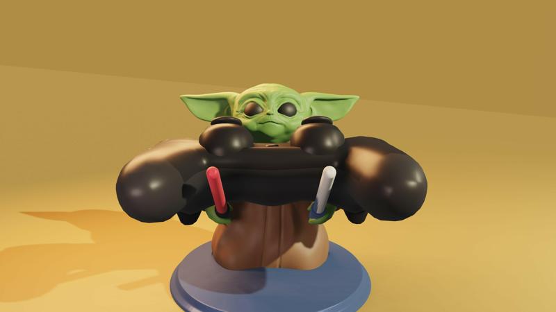 CONTROLLER HOLDER / joystick holder grogu