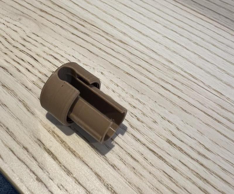 XLR short right-angle cap – no cutting - threaded and parameterized