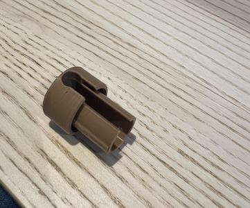 XLR short right-angle cap – no cutting - threaded and parameterized