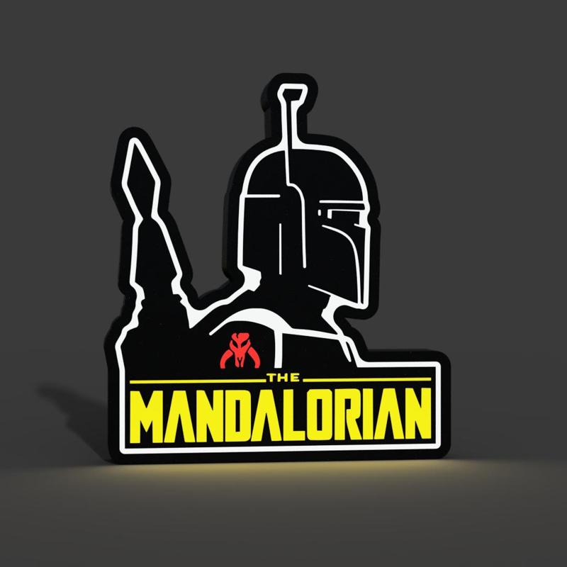 The Mandalorian Lightbox LED Lamp