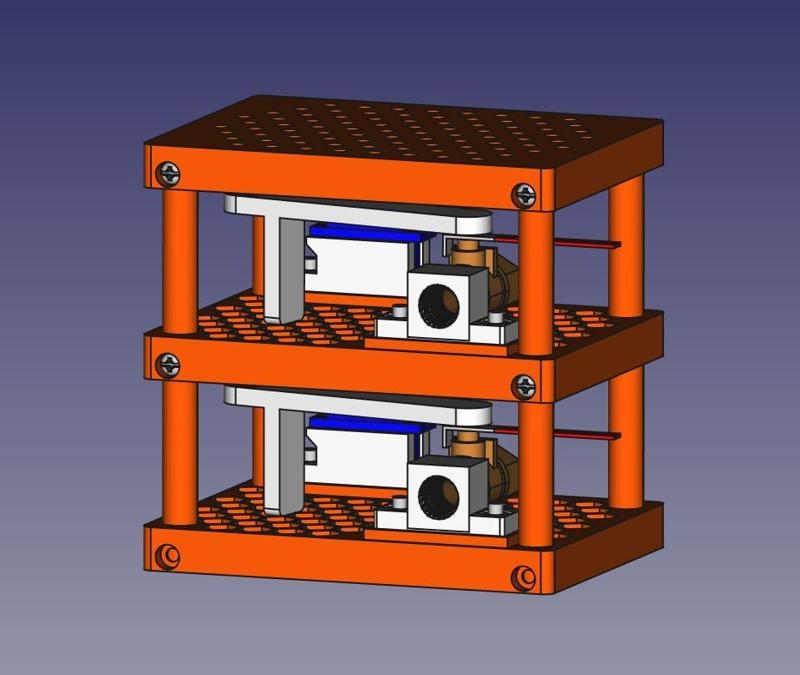 Controlling 1/4" Ball Valve with SG90 Servo (Stackable)