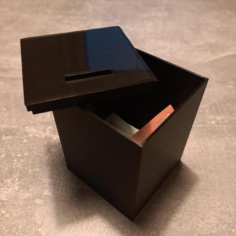 Spardose mit Deckel - Gelddose