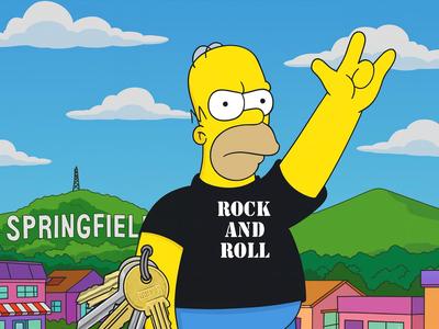 Homer Simpson Rock ‘n’ Roll