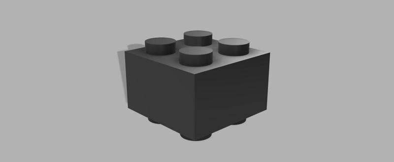 Double sided lego brick