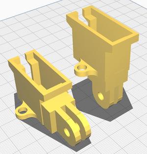 Servo Gopro Mounts (SG90, MG90S, small servos)